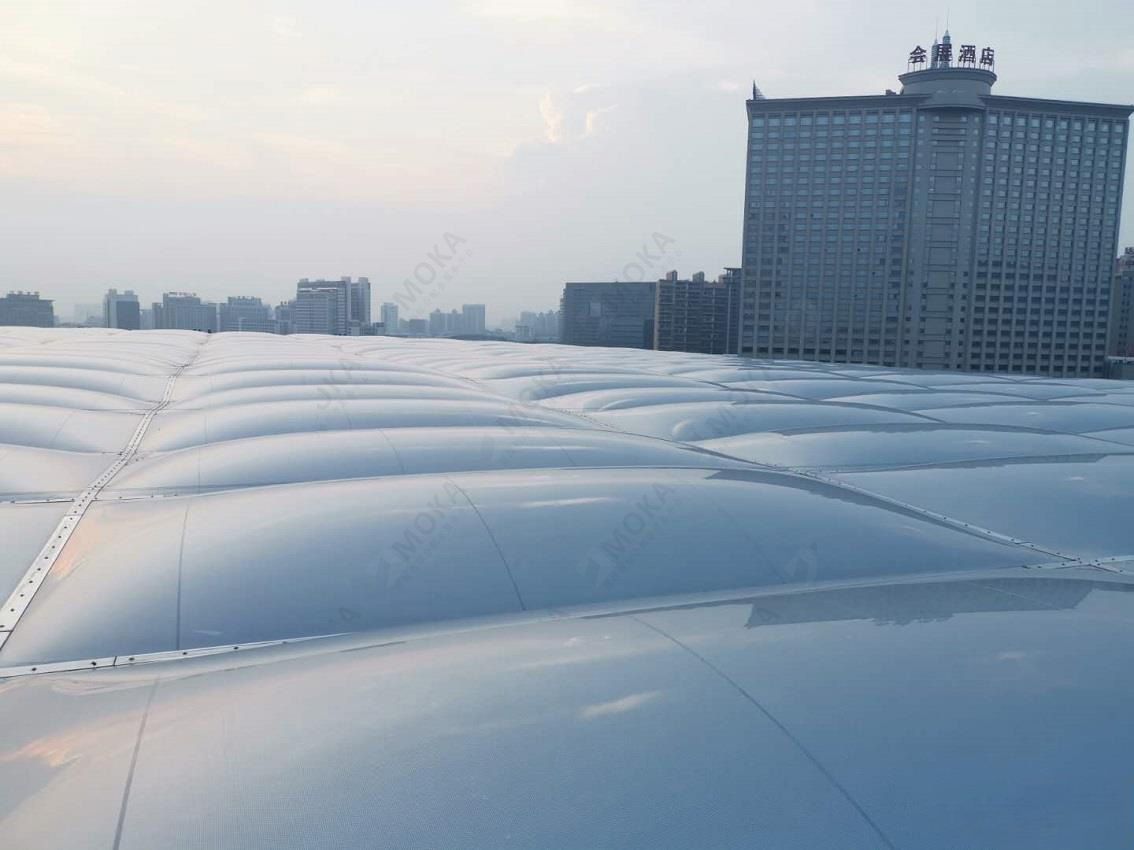 东莞市民中心ETFE膜结构气枕屋面