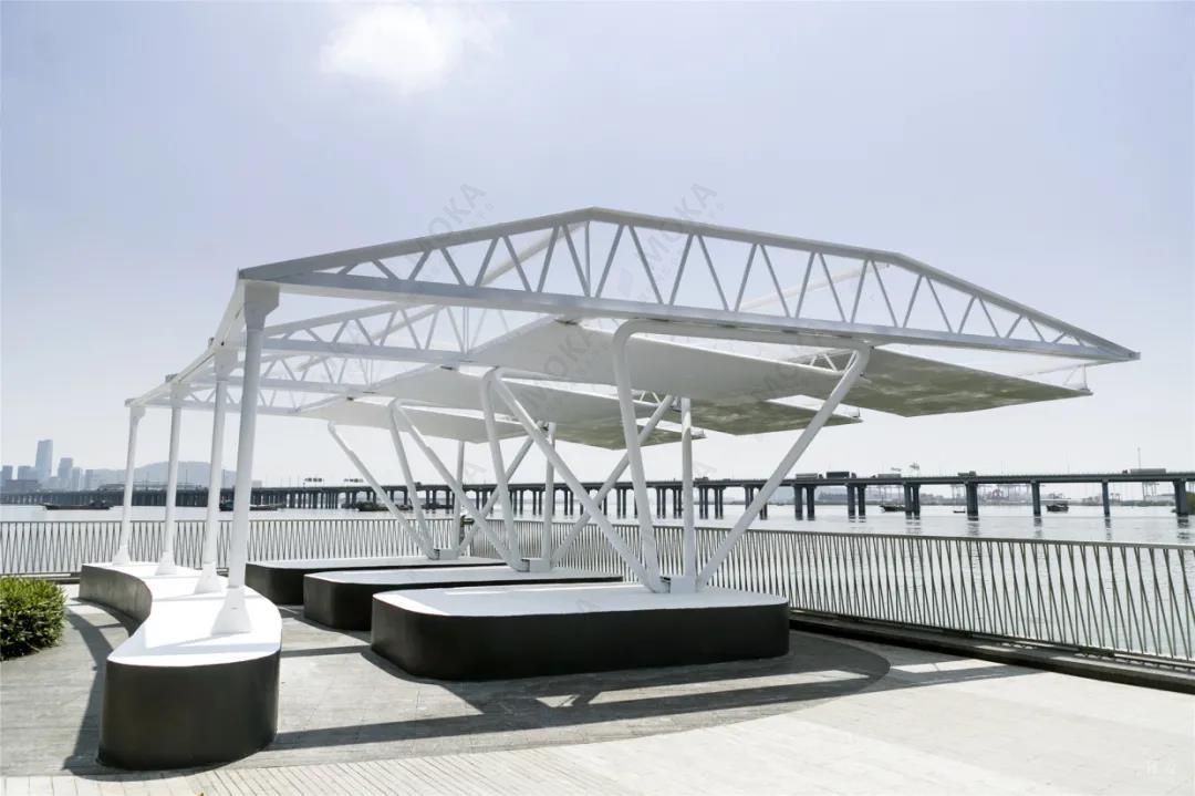悬挑式PVC顶棚：风和日丽亭(图3)