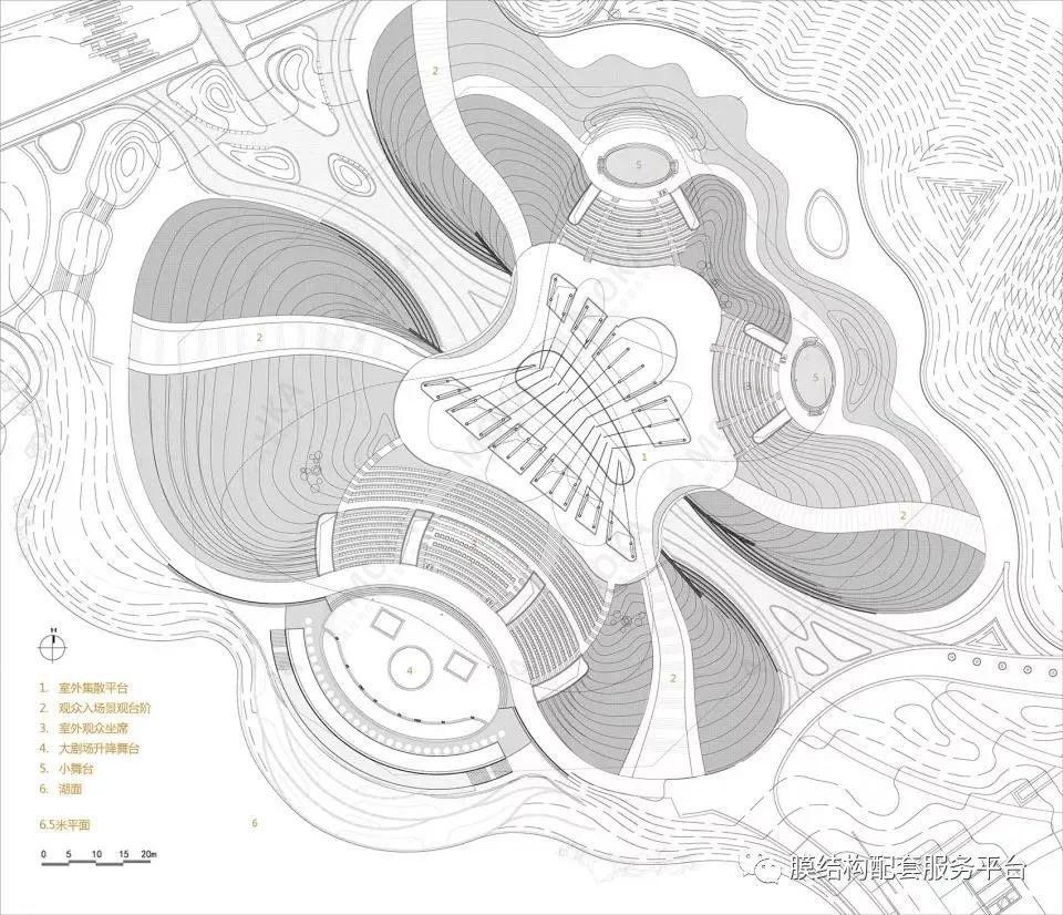 北京园艺博览会妫汭剧场-平面图