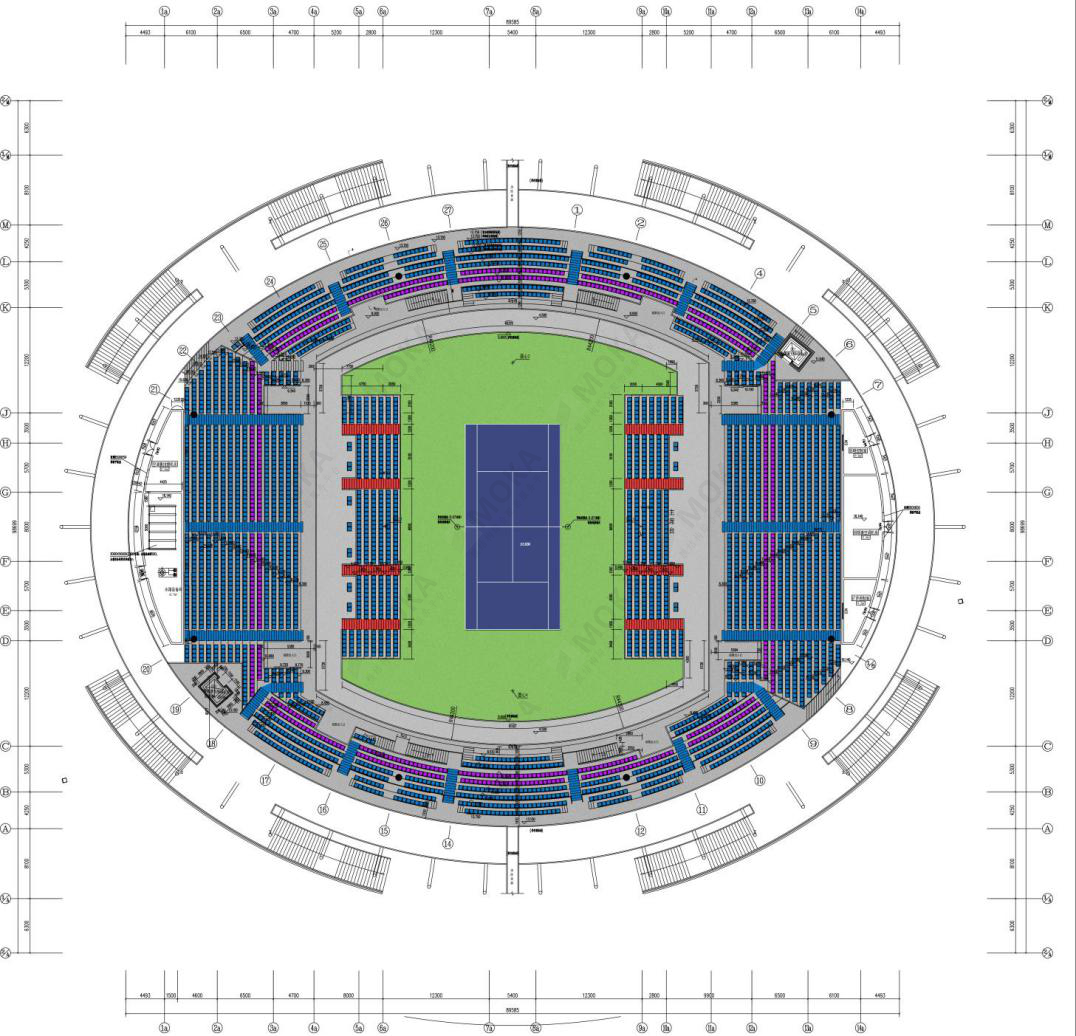 网球中心四层平面图