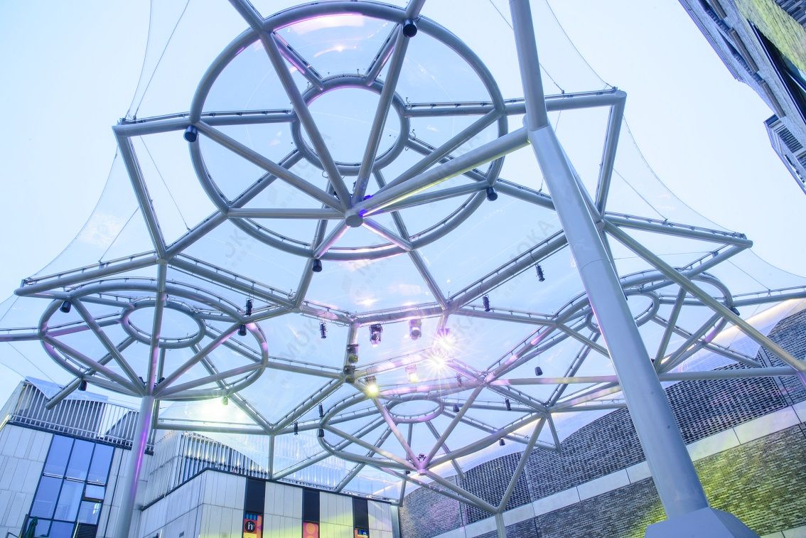 杭州银泰广场ETFE膜结构景观雨棚
