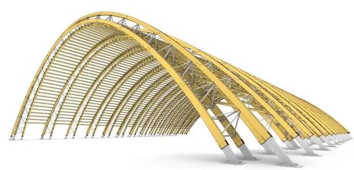 木结构+ETFE——天府农博园(图10)